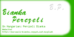 bianka perczeli business card